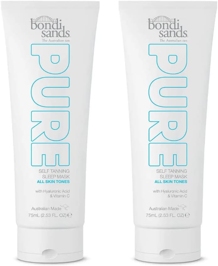 2 x Bondi Sands Pure Self Tanning Sleep Mask - All Skin Types 75ml
