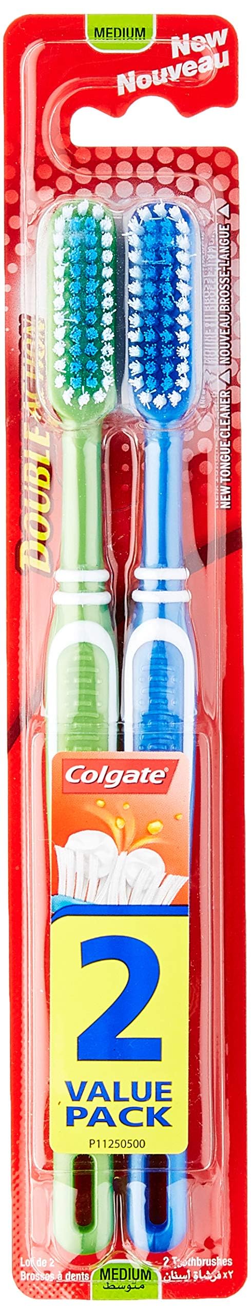 Colgate Double Action Medium Toothbrush 2pack